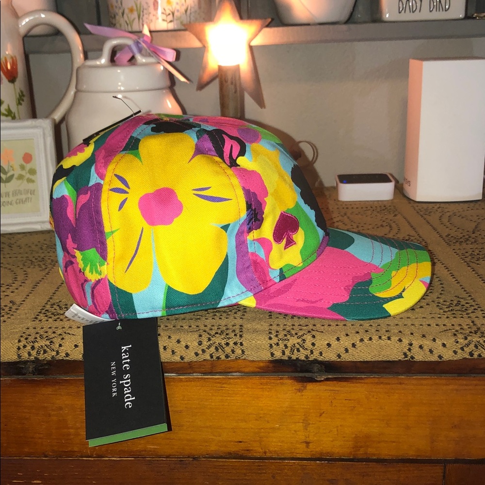 Kate Spade Orchid Bloom Baseball Cap - Picture 3 of 9